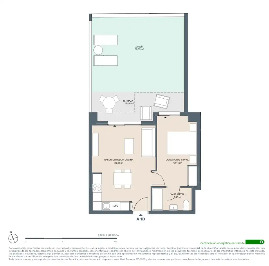 Bedroom of Apartments for sale in Dénia  with Air Conditioner, Heating and Private garden