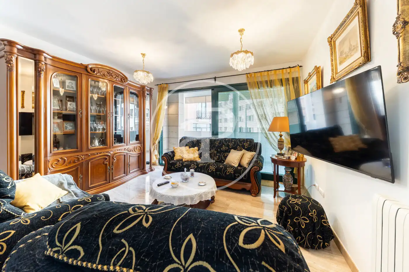 Wohnzimmer von Wohnung zum Verkauf in  Palma de Mallorca mit Klimaanlage, Heizung und Privatgarten