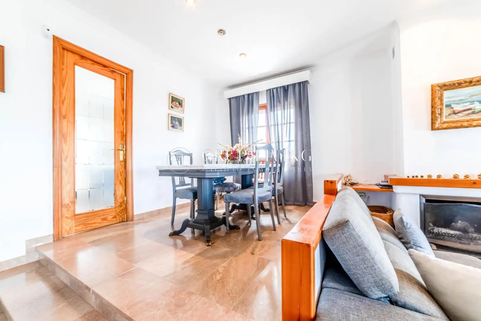 Comedor de Casa o chalet en venta en Vilanova i la Geltrú con Calefacción, Jardín privado y Terraza