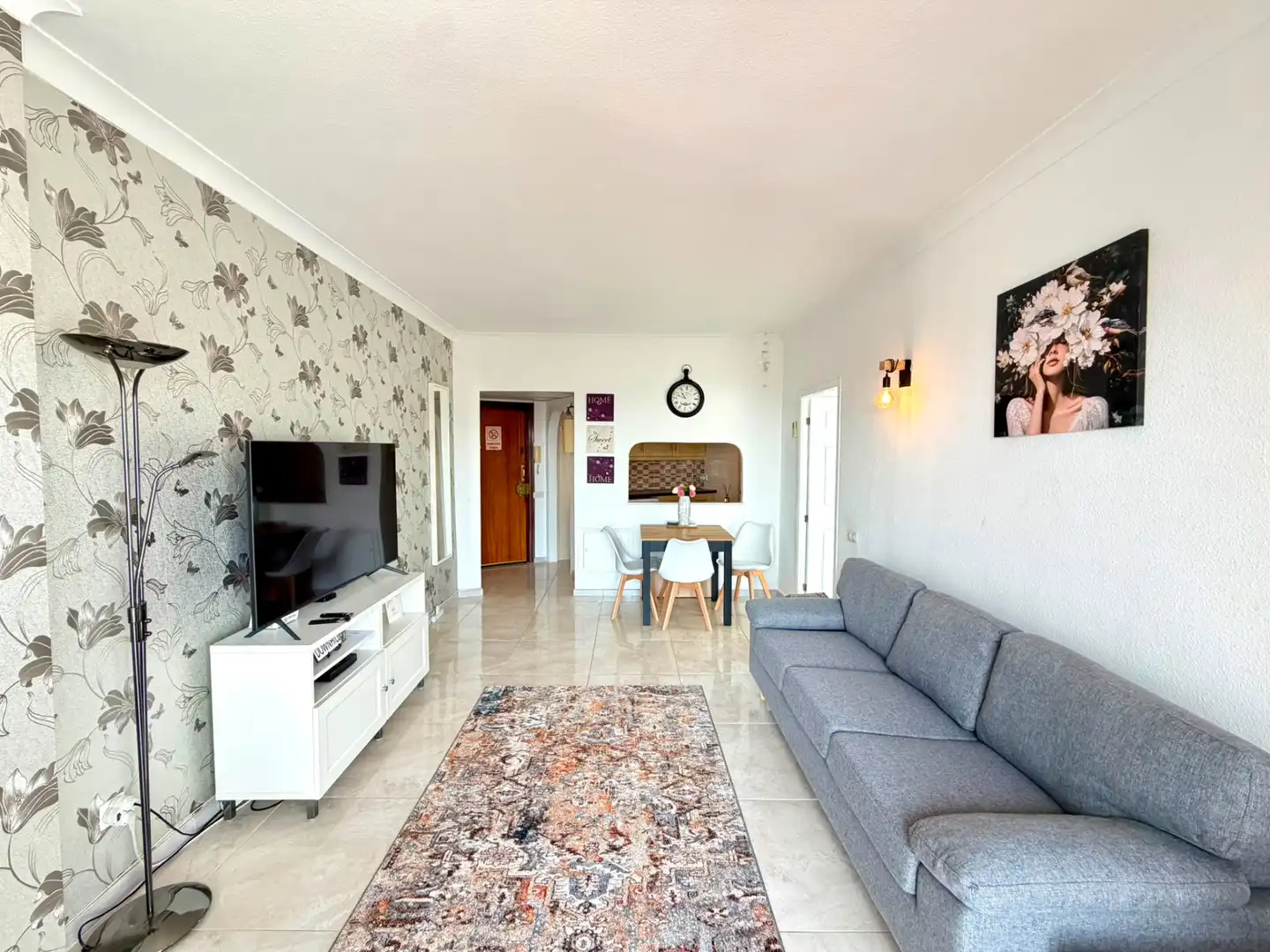 Wohnzimmer von Dachboden zum Verkauf in Benalmádena mit Möbliert und Gemeinschaftspool