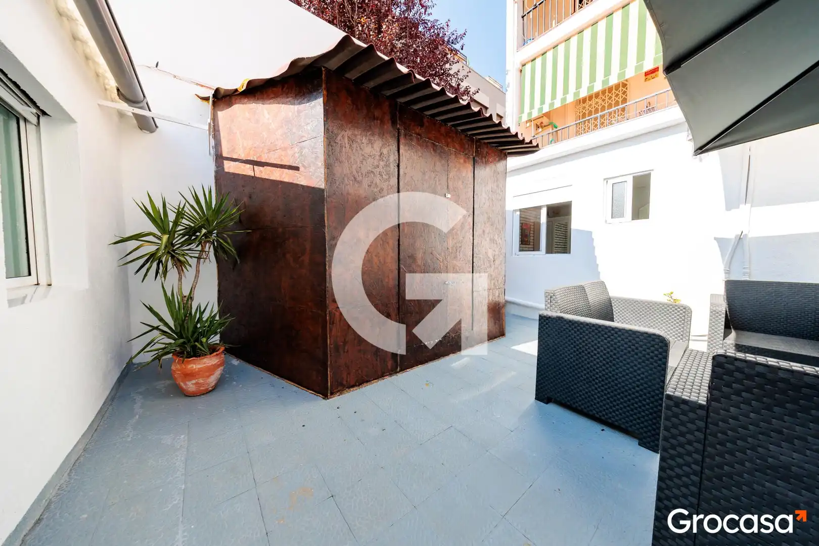 Terrasse von Erdgeschoss zum Verkauf in Terrassa mit Heizung, Terrasse und Abstellraum