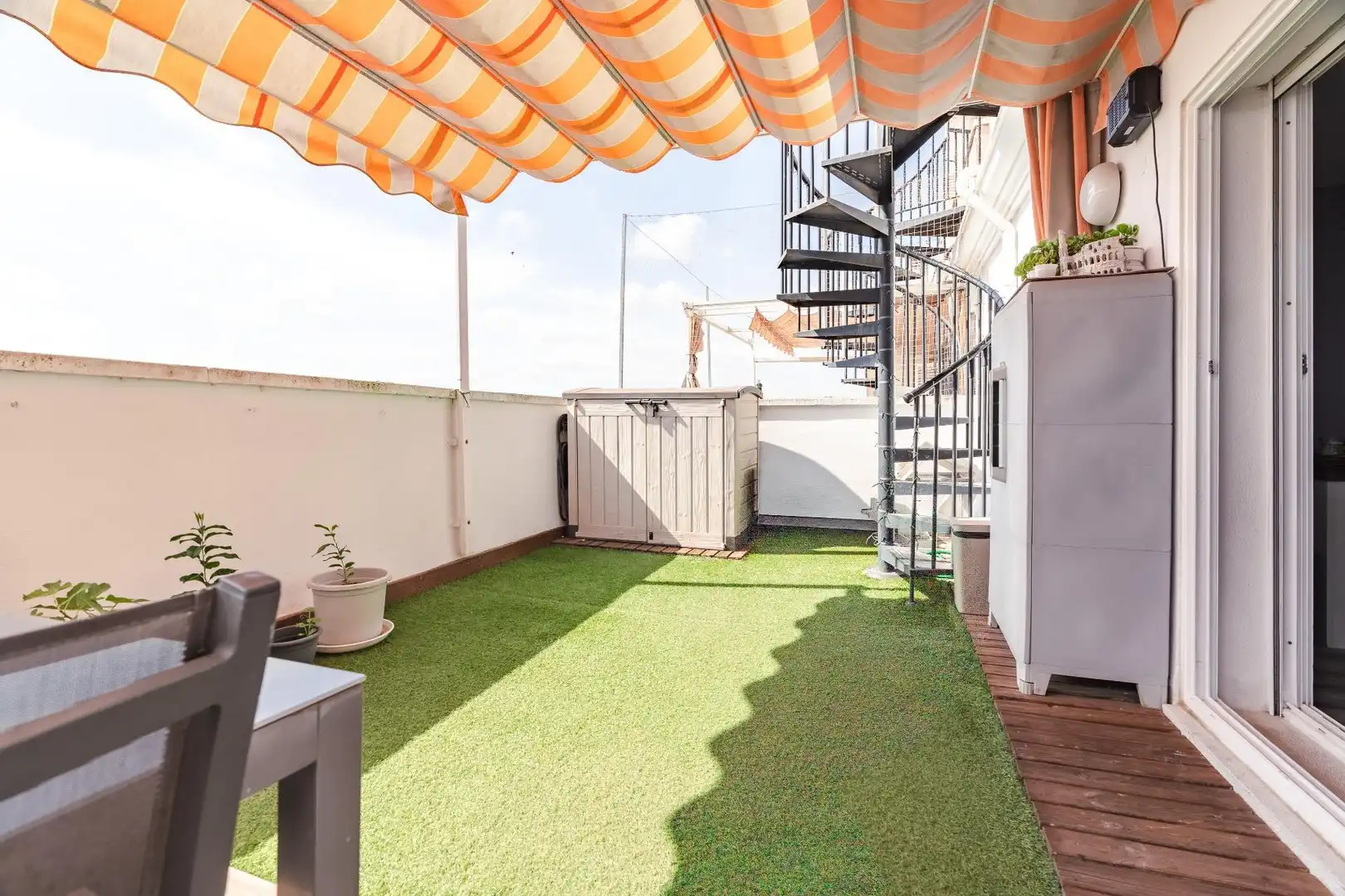 Terrasse von Dachboden zum Verkauf in El Vendrell mit Heizung, Parkett und Terrasse