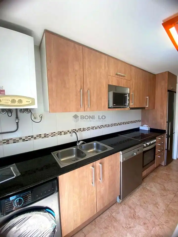 Kitchen of Flat for rent in Teruel  with Heating, Furnished and Balcony