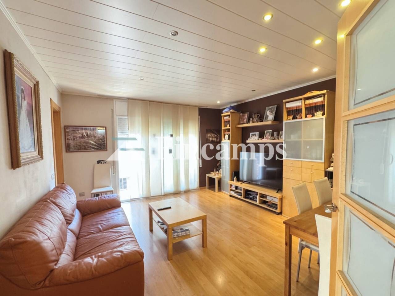 Sala d'estar de Pis en venda en Sabadell amb Parquet i Balcó