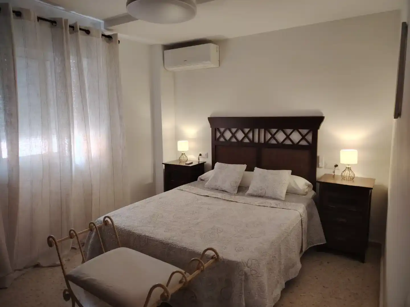 Bedroom of Flat for rent in Rota  with Air Conditioner, Furnished and Oven