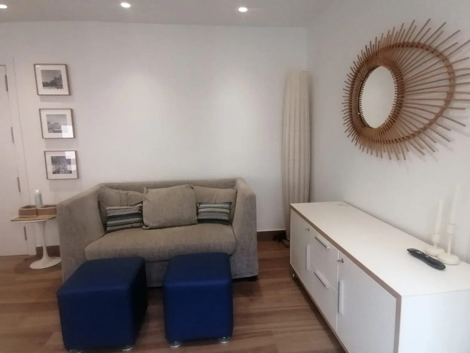 Sala d'estar de Pis de lloguer en  Murcia Capital amb Aire condicionat, Calefacció i Moblat