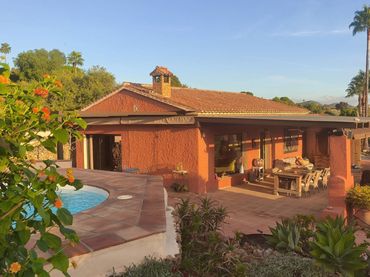 Casa rústica amb piscina en venda a Buenavista - Lauro Golf