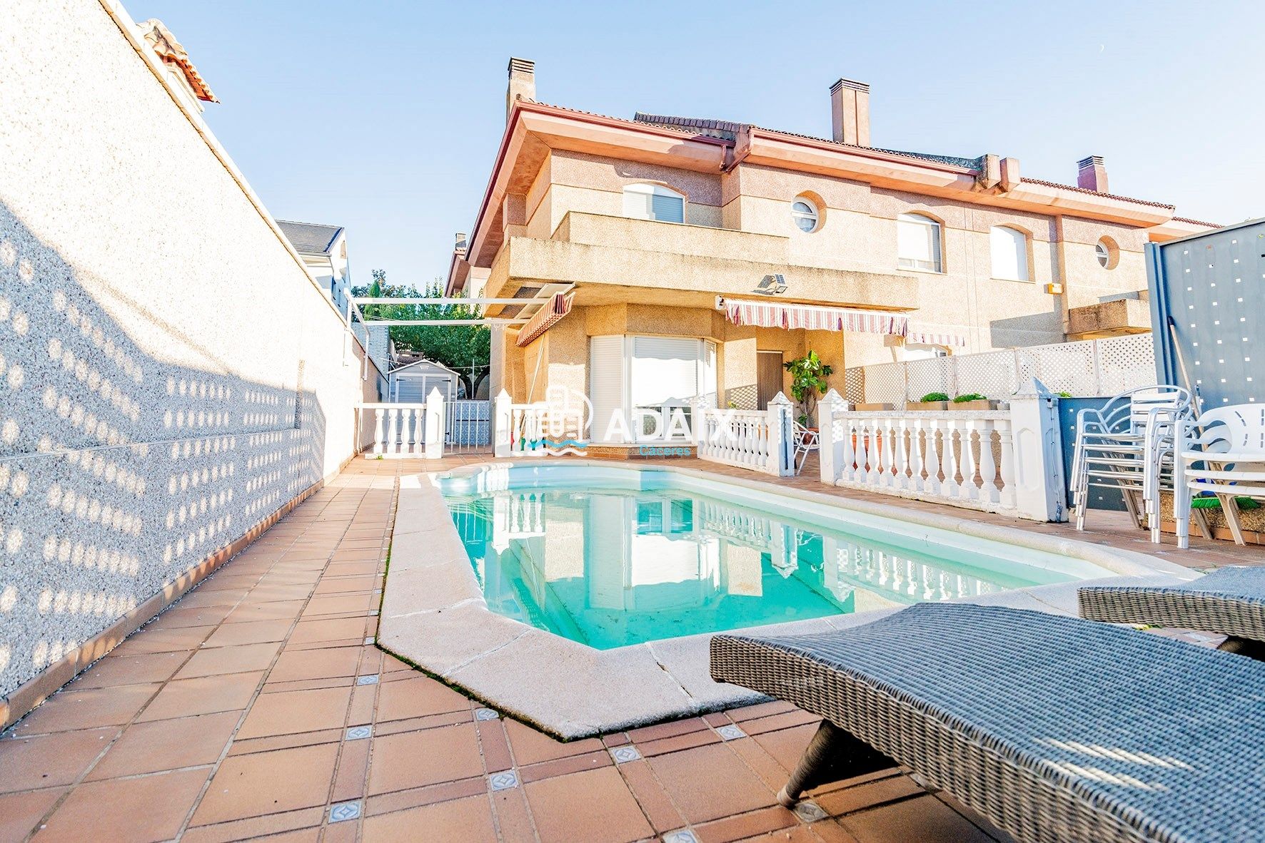 Swimming pool of House or chalet for sale in Cáceres Capital  with Air Conditioner, Heating and Terrace