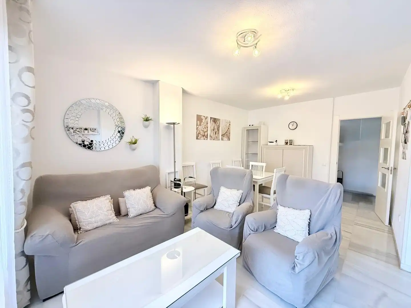 Living room of Flat for sale in Roquetas de Mar  with Air Conditioner, Heating and Terrace
