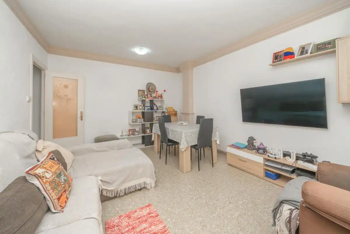 Sala d'estar de Pis en venda en Ondara amb Calefacció, Terrassa i Balcó