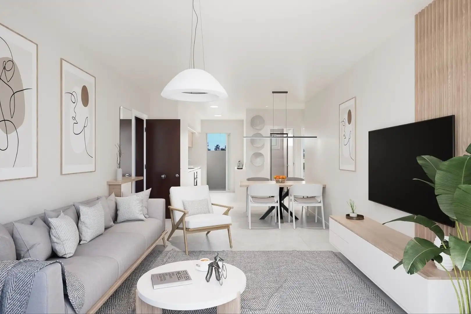 Sala de estar de Casa adosada en venta en Pilar de la Horadada