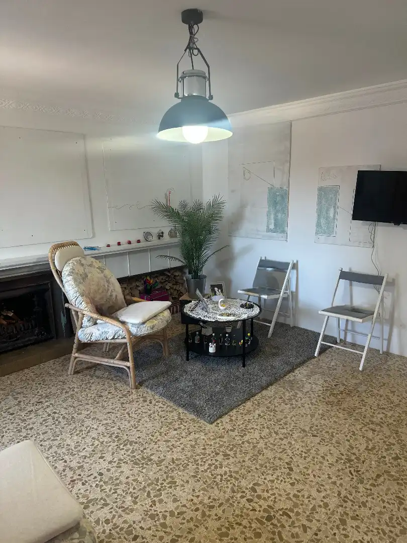 Sala d'estar de Pis en venda en  Palma de Mallorca amb Aire condicionat, Moblat i Balcó