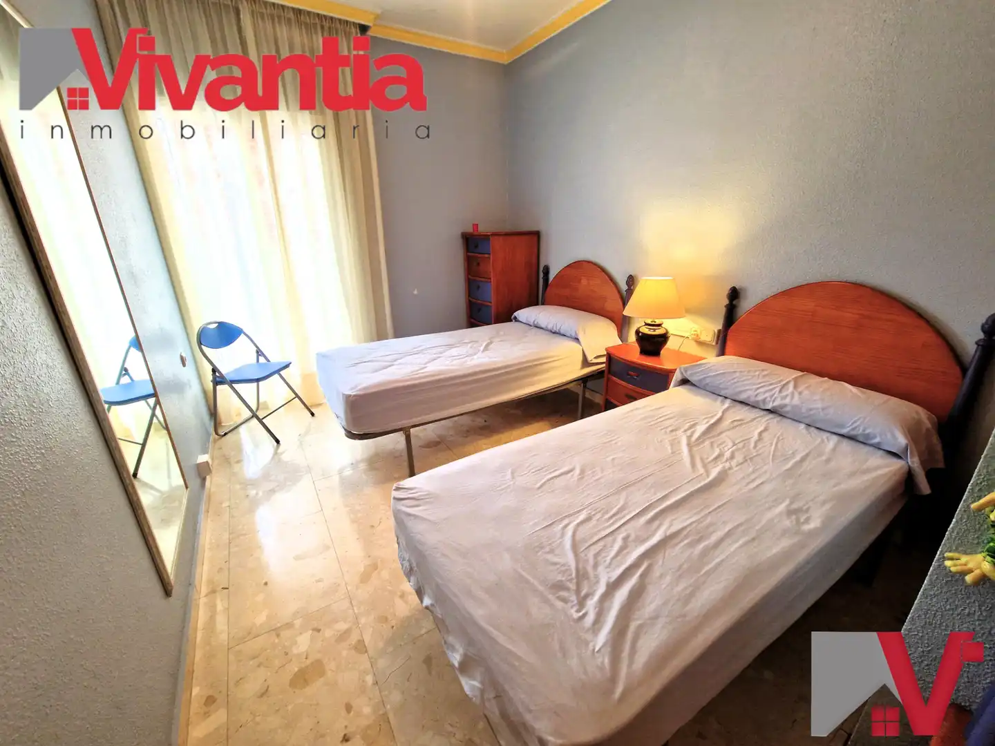 Bedroom of Flat for sale in Lorca  with Air Conditioner, Heating and Terrace