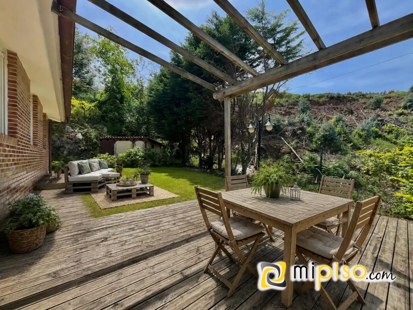 Terraza de Casa o chalet en venta en Limpias con Jardín privado