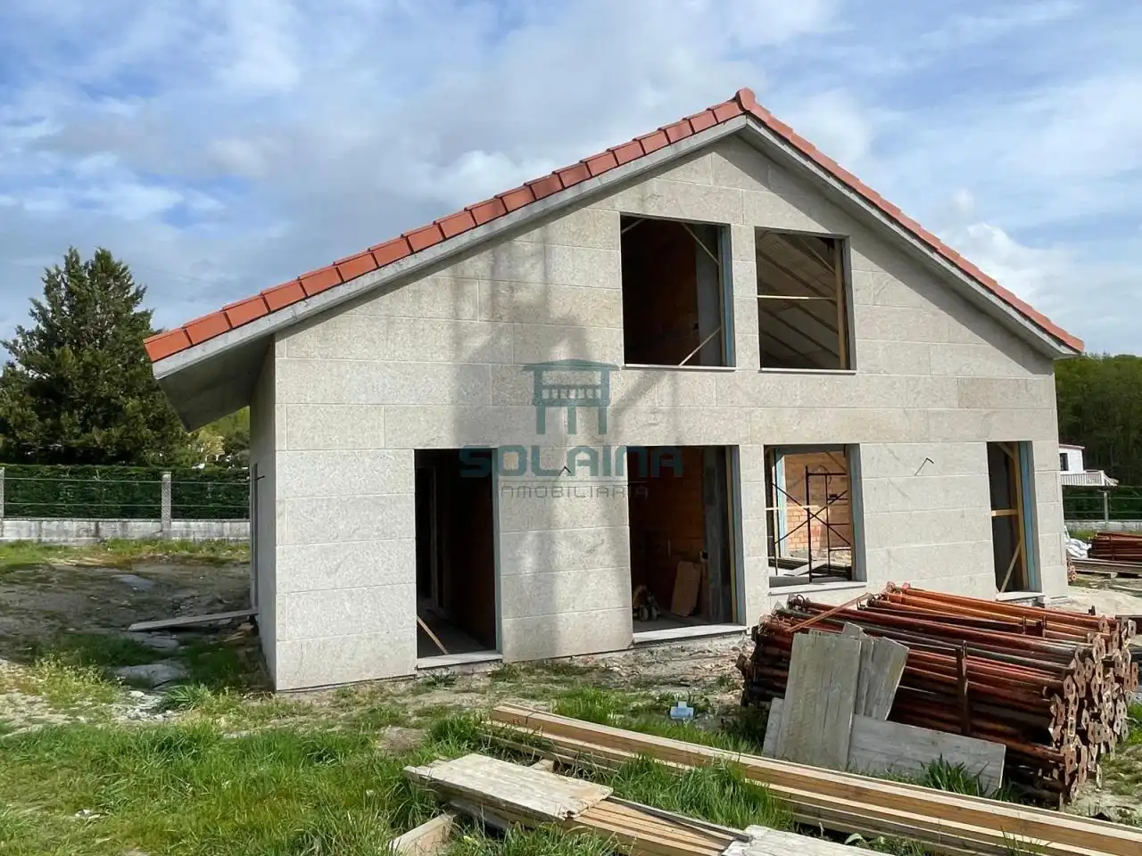 Vista exterior de Casa o xalet en venda en Vilamarín amb Calefacció, Jardí privat i Terrassa
