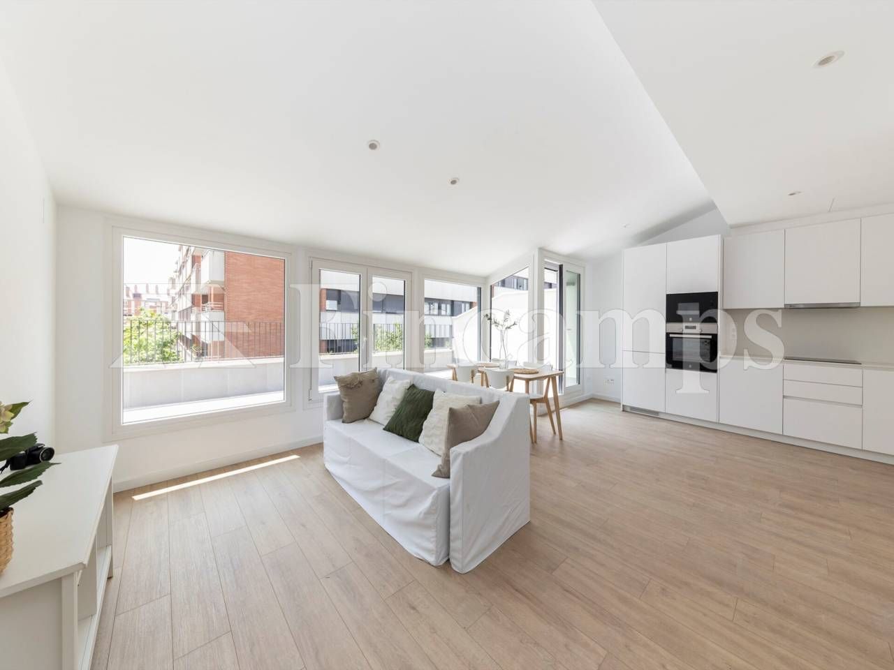 Sala d'estar de Àtic en venda en Sabadell amb Aire condicionat, Parquet i Terrassa