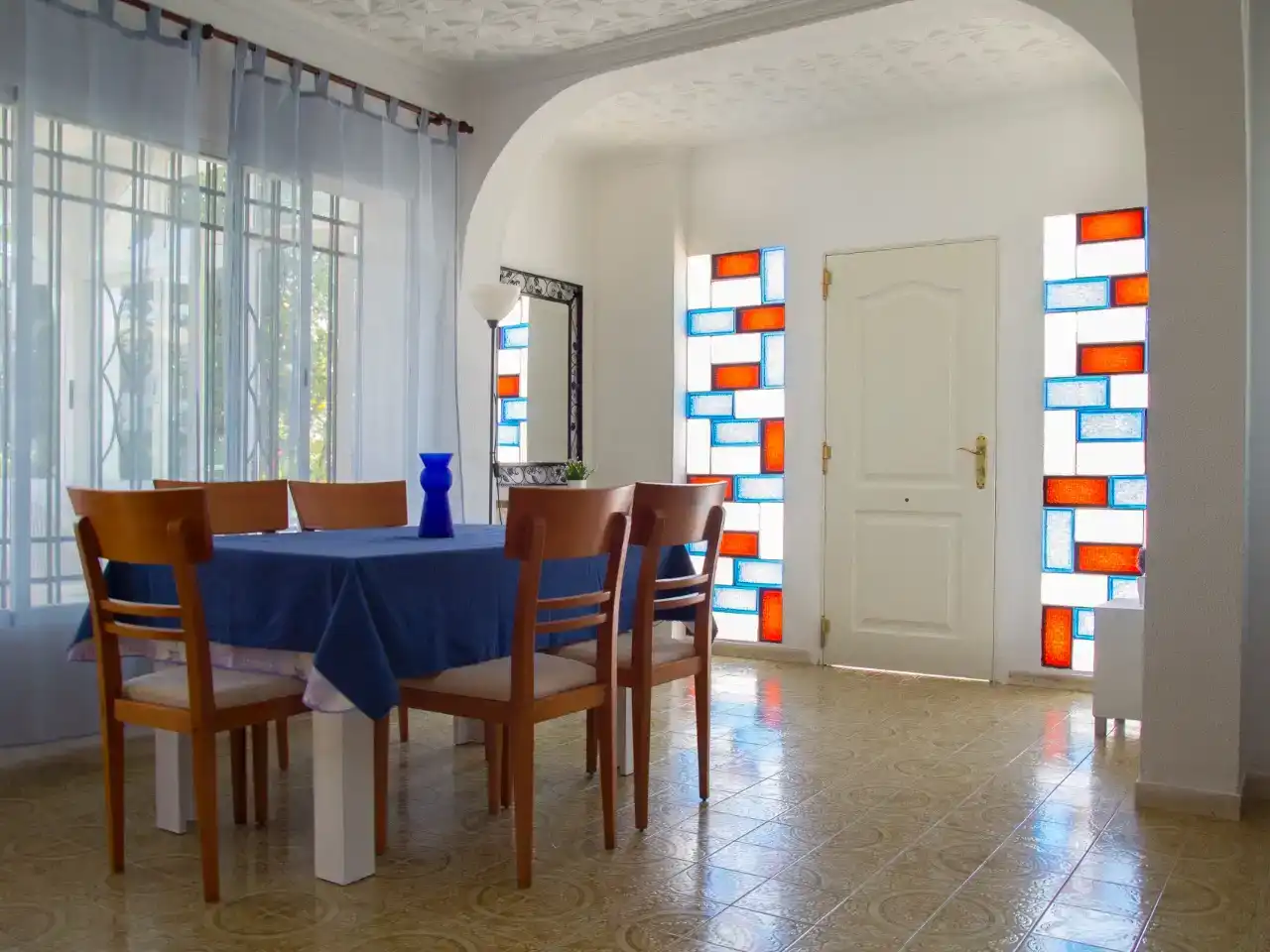 Comedor de Casa o chalet de alquiler en Benicarló con Aire acondicionado, Jardín privado y Trastero