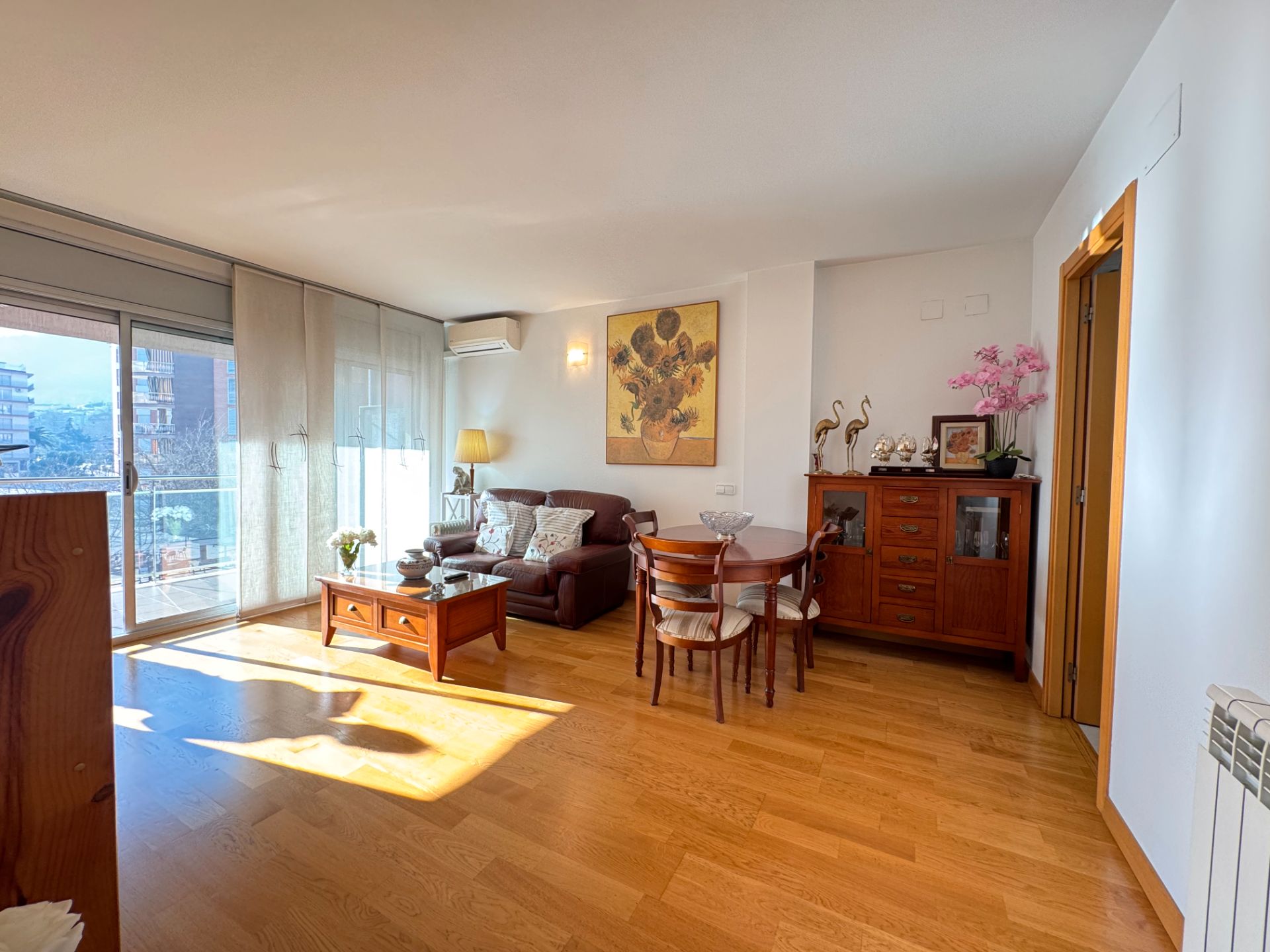 Sala d'estar de Pis en venda en Montornès del Vallès amb Aire condicionat, Parquet i Traster