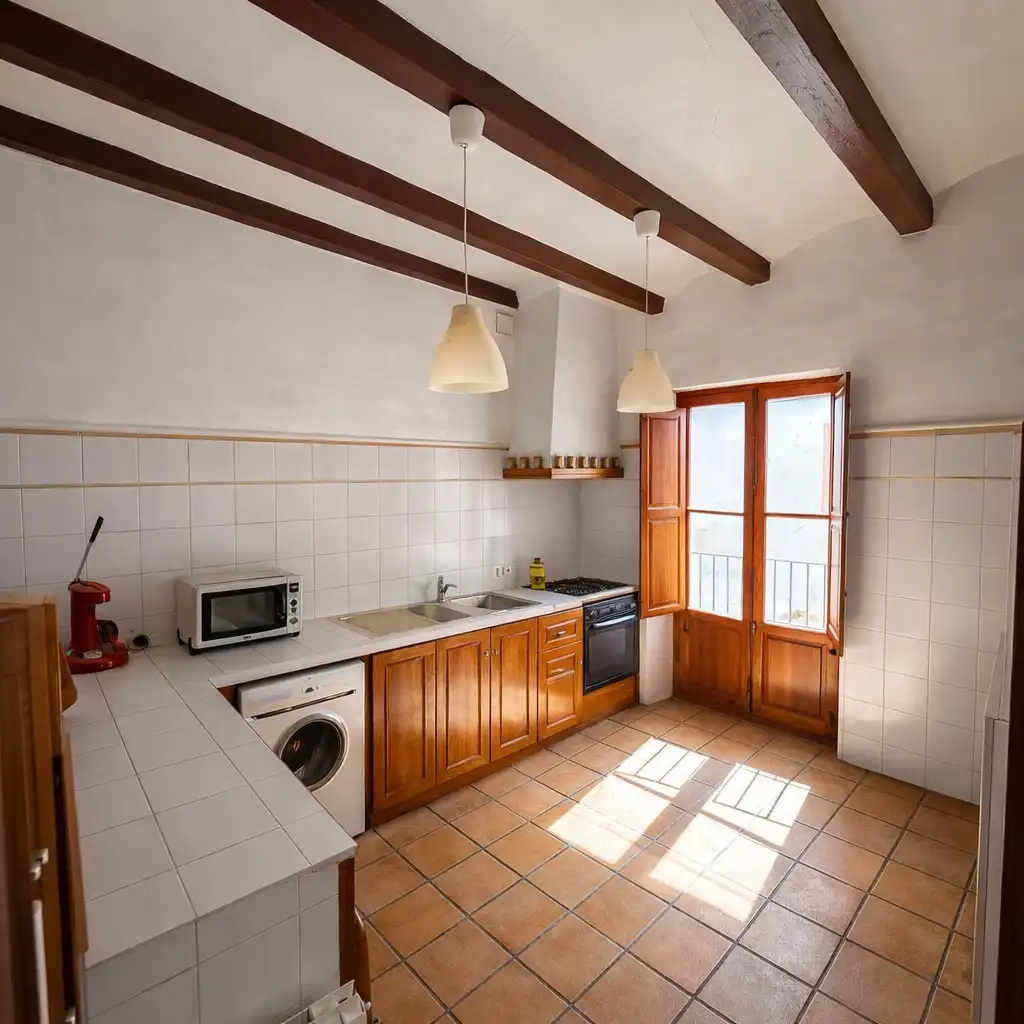 Cocina de Casa adosada en venta en Xàtiva con Aire acondicionado, Terraza y Amueblado