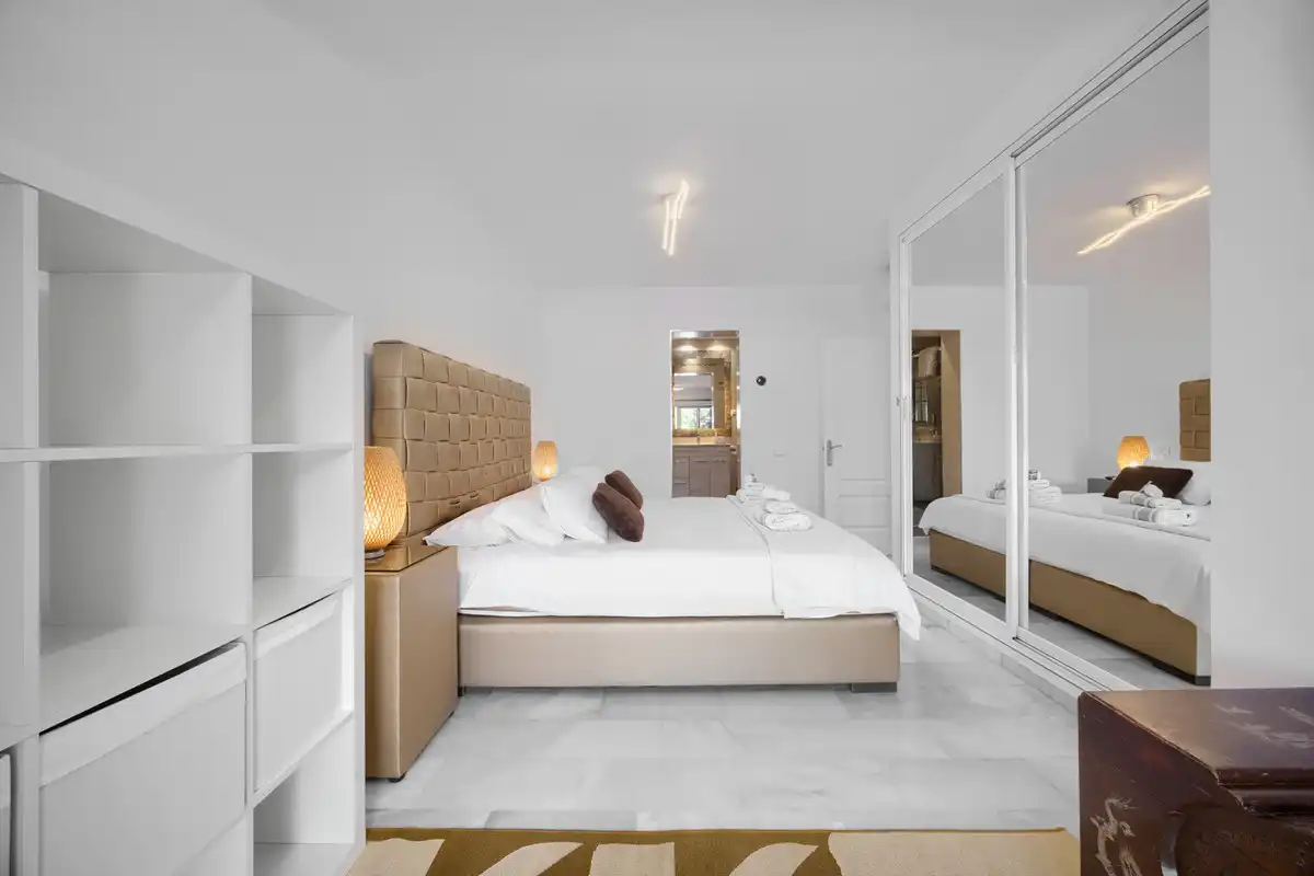 Bedroom of Houses for sale in Mijas  with Air Conditioner, Heating and Private garden