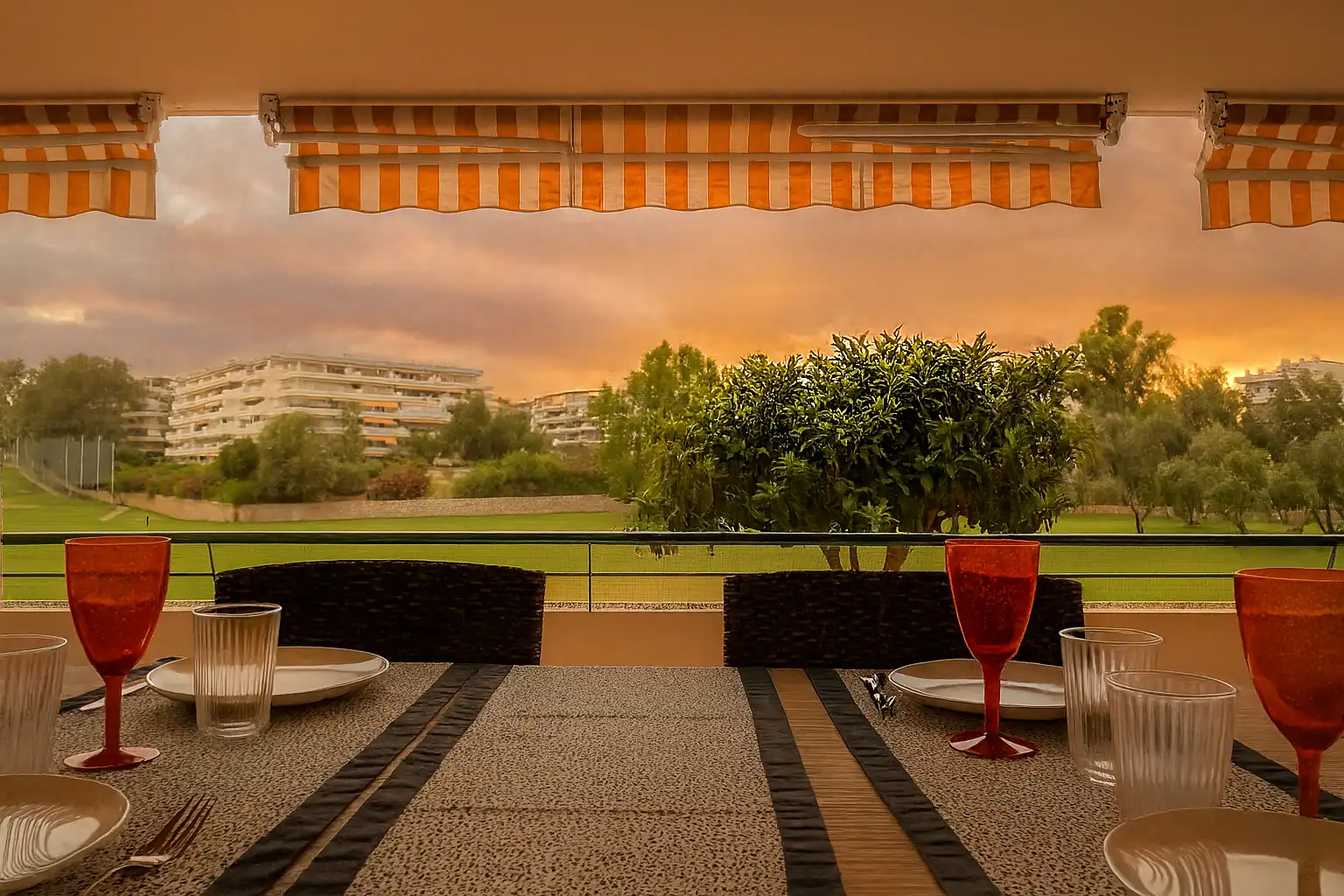 Terrace of Ground floor for rent in Marbella  with Air Conditioner, Storage room and Furnished
