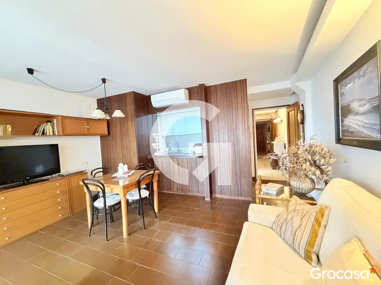 Sala d'estar de Apartament en venda en Tossa de Mar amb Aire condicionat, Terrassa i Forn