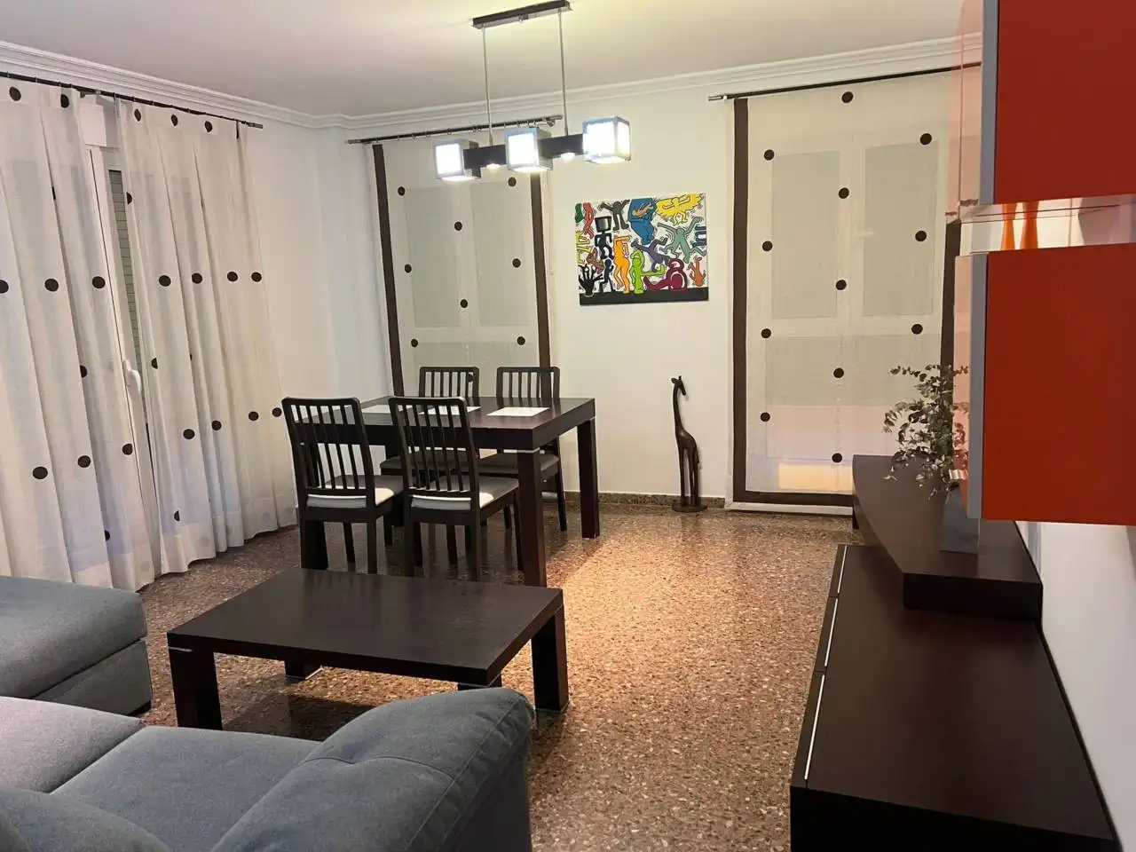 Sala de estar de Piso de alquiler en Valencia con Aire acondicionado, Calefacción y Amueblado