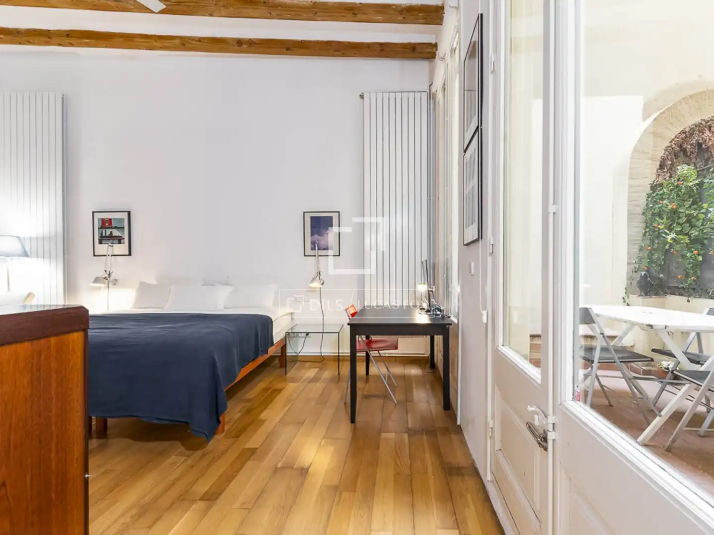 Schlafzimmer von Wohnung zum Verkauf in Barcelona mit Klimaanlage, Heizung und Parkett