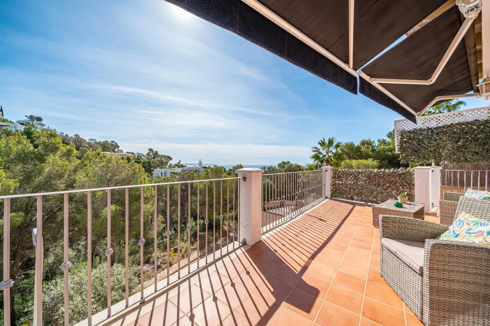 Terrassa de Casa o xalet en venda en Calvià amb Aire condicionat, Calefacció i Jardí privat