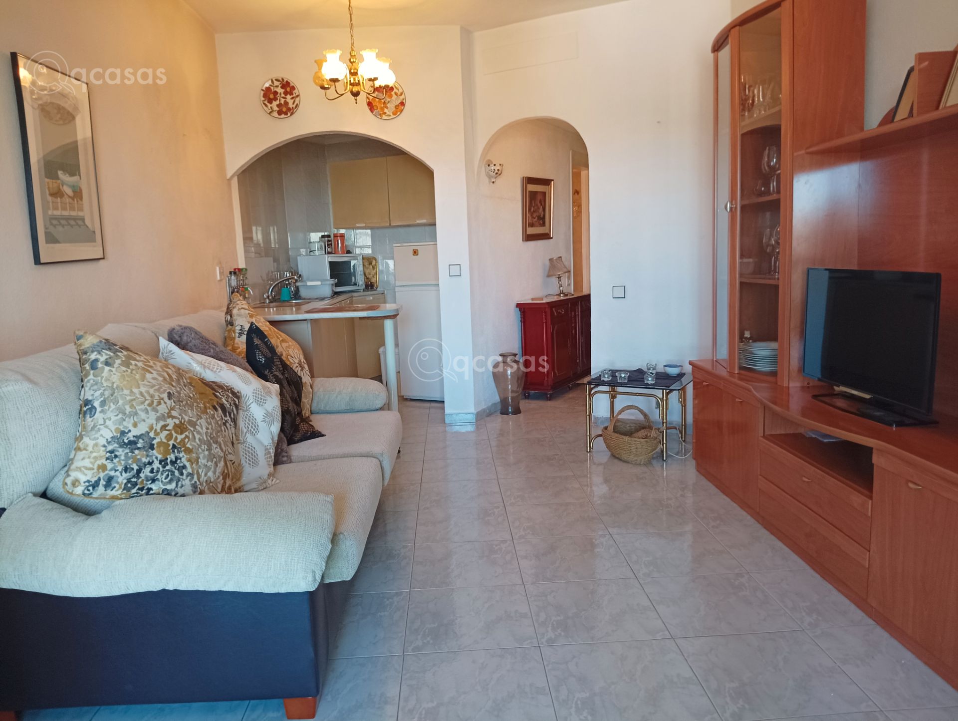 Sala d'estar de Apartament en venda en Torremolinos amb Terrassa, Moblat i Piscina comunitària