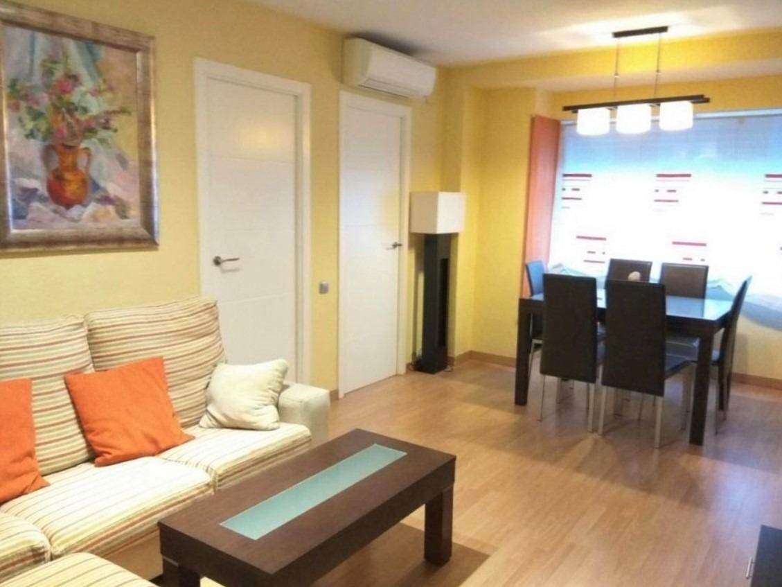 Living room of Flat to rent in  Valencia Capital  with Air Conditioner, Parquet flooring and Furnished