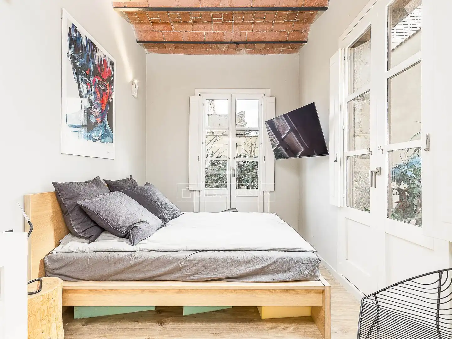 Bedroom of Attic for sale in Barcelona  with Air Conditioner, Heating and Parquet flooring