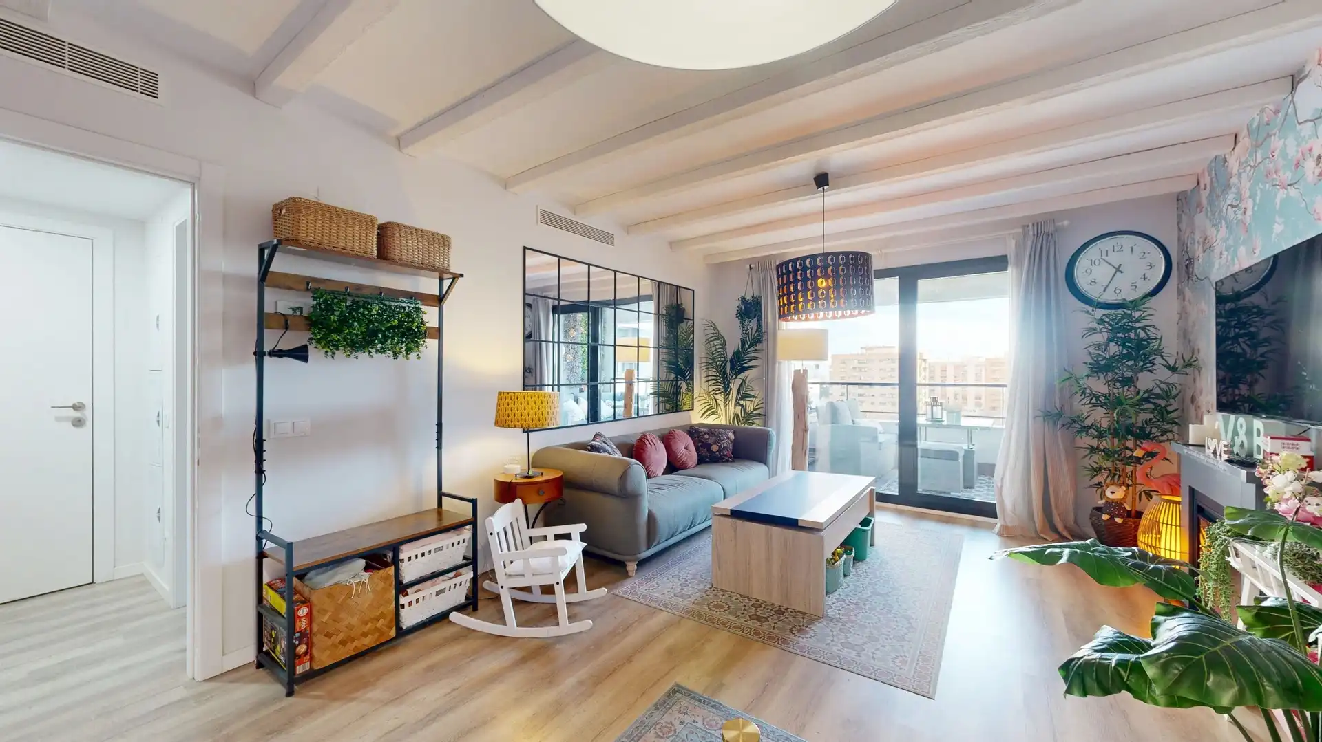 Sala d'estar de Pis en venda en Valencia amb Aire condicionat, Jardí privat i Terrassa