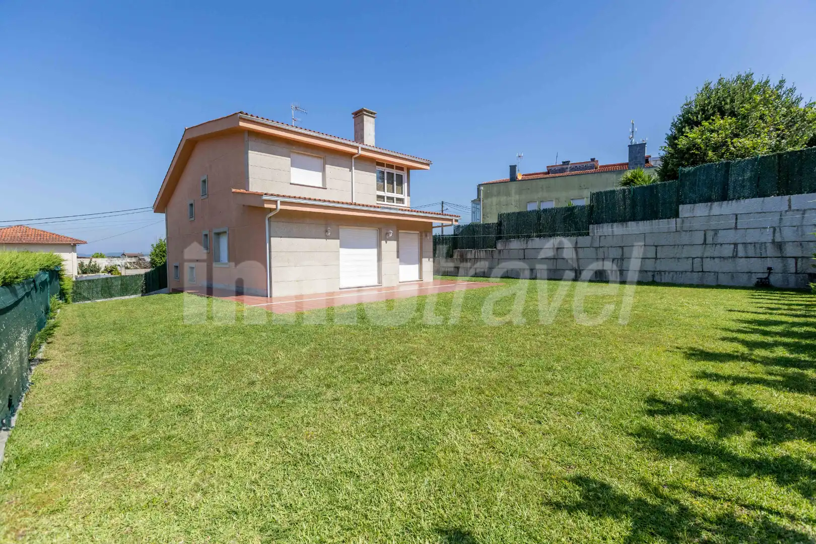 Außenansicht von Haus oder Chalet zum Verkauf in Sanxenxo mit Heizung, Privatgarten und Parkett