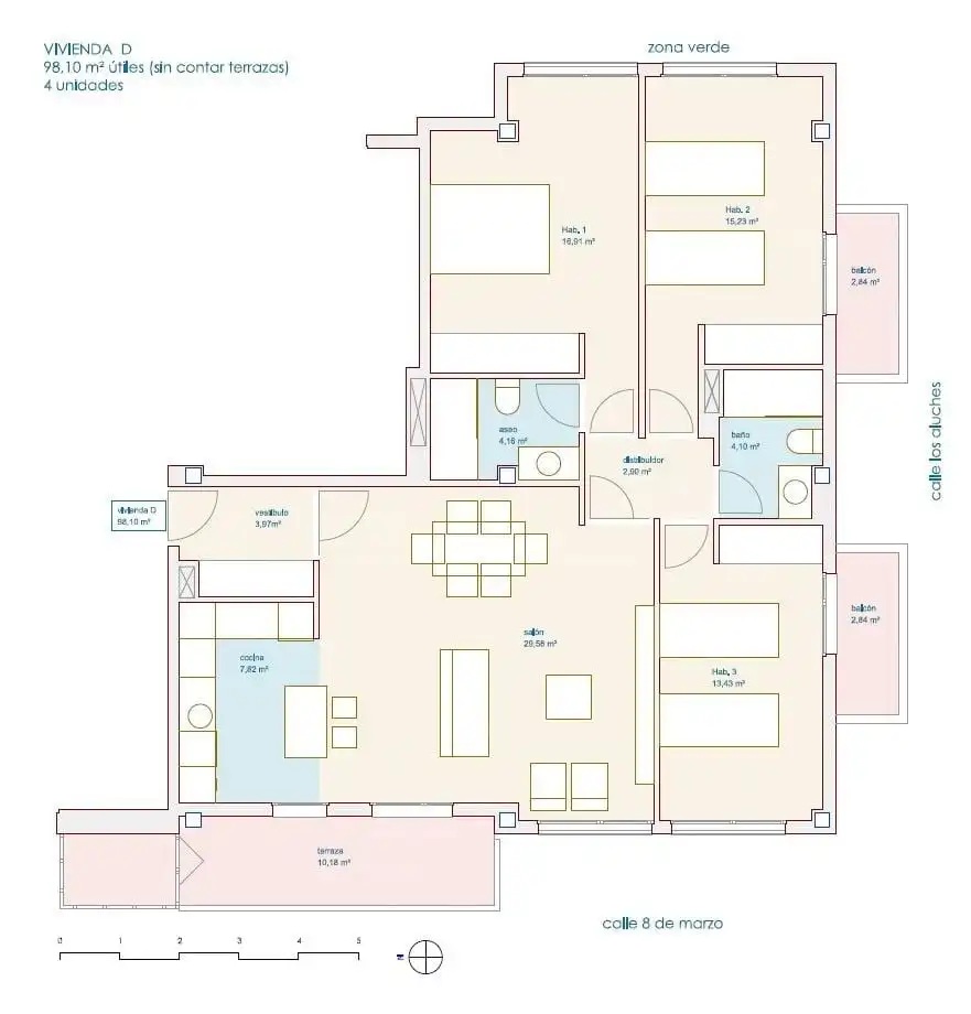 Wohnung zum Verkauf in León Capital  mit Heizung, Parkett und Abstellraum