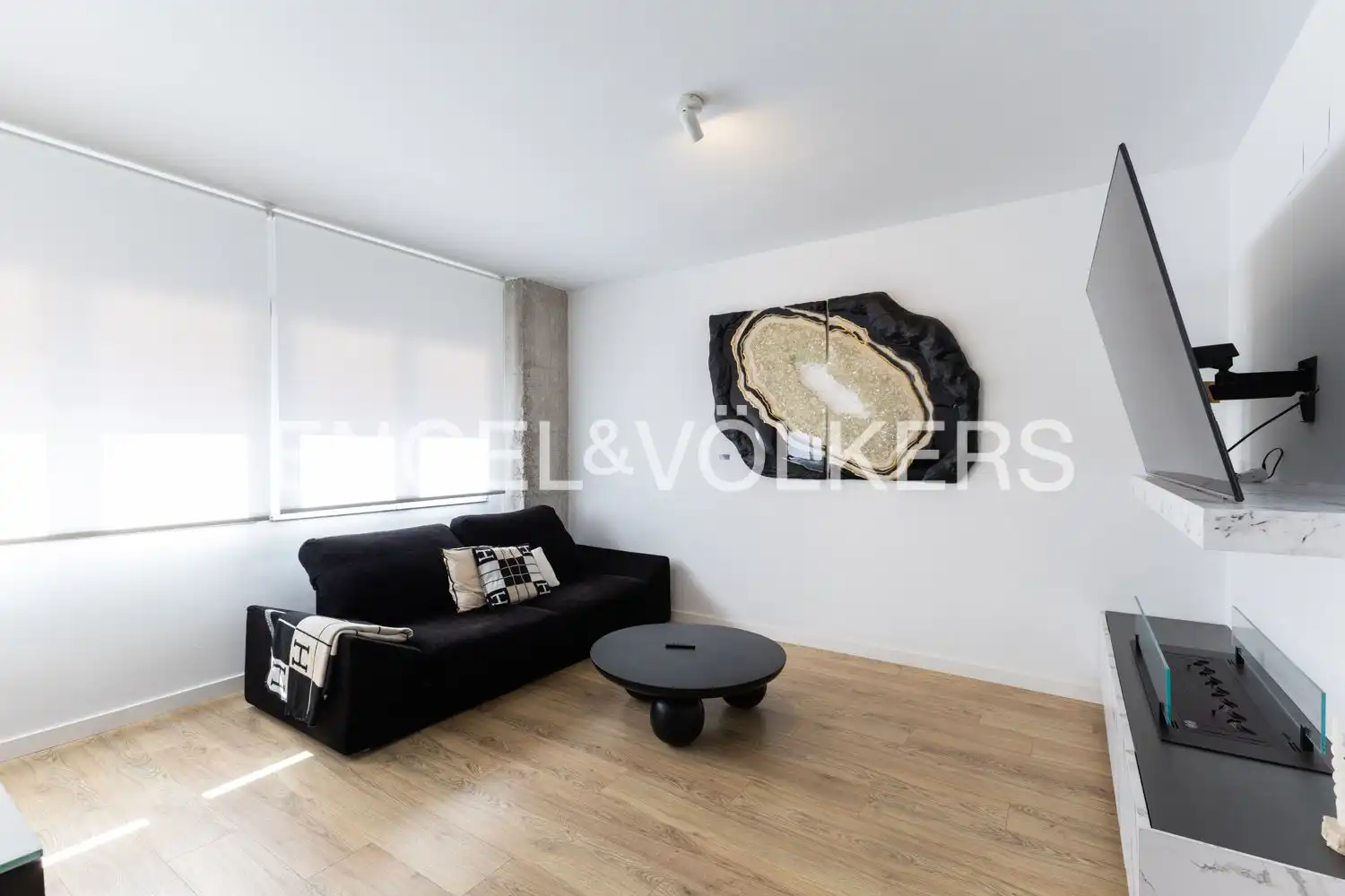 Sala de estar de Piso de alquiler en Castellón de la Plana / Castelló de la Plana con Aire acondicionado, Calefacción y Parquet