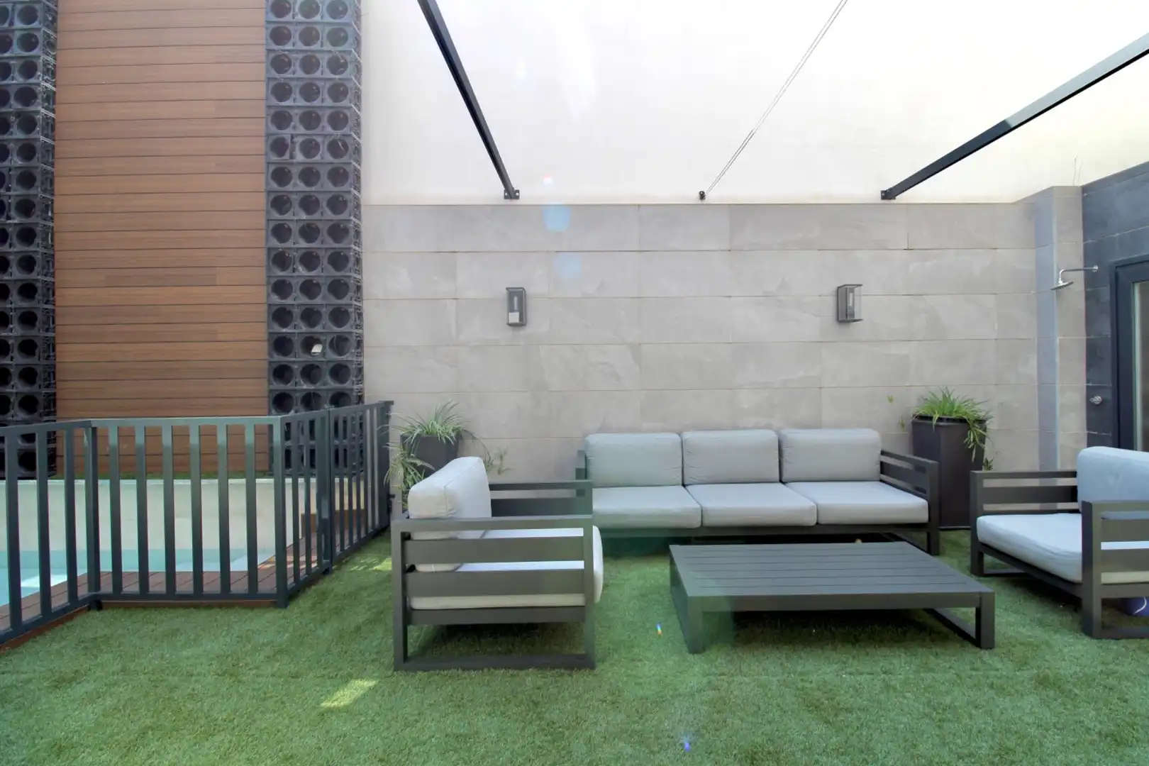 Terraza de Casa adosada en venta en Armilla con Aire acondicionado, Calefacción y Jardín privado