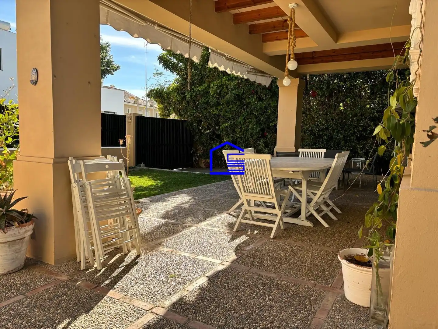 Jardín de Casa adosada en venta en El Puerto de Santa María con Aire acondicionado, Jardín privado y Amueblado