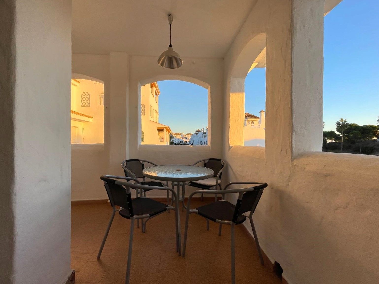 Vista exterior de Apartament de lloguer en El Portil amb Terrassa, Moblat i Piscina comunitària