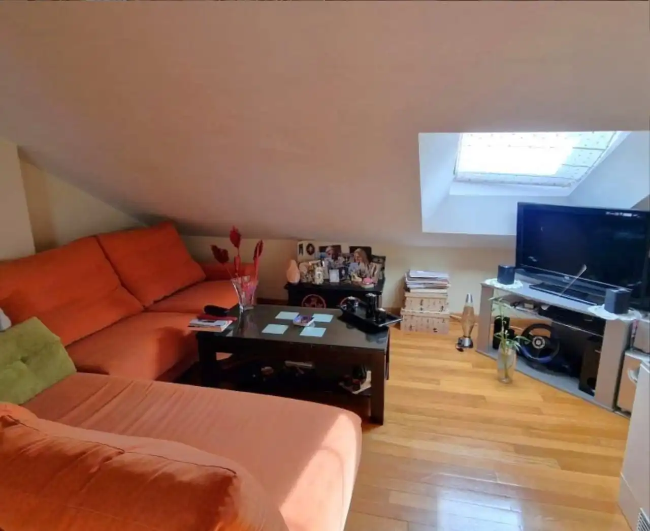 Wohnzimmer von Maisonette zum Verkauf in Plasencia mit Klimaanlage, Heizung und Terrasse