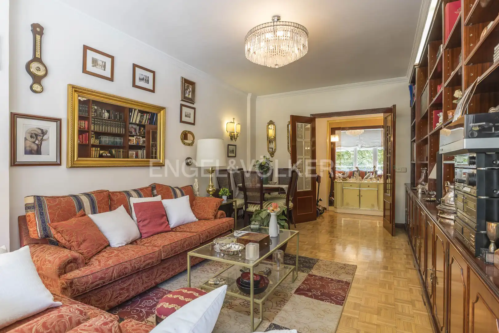 Sala de estar de Piso en venta en Madrid con Calefacción, Parquet y Terraza