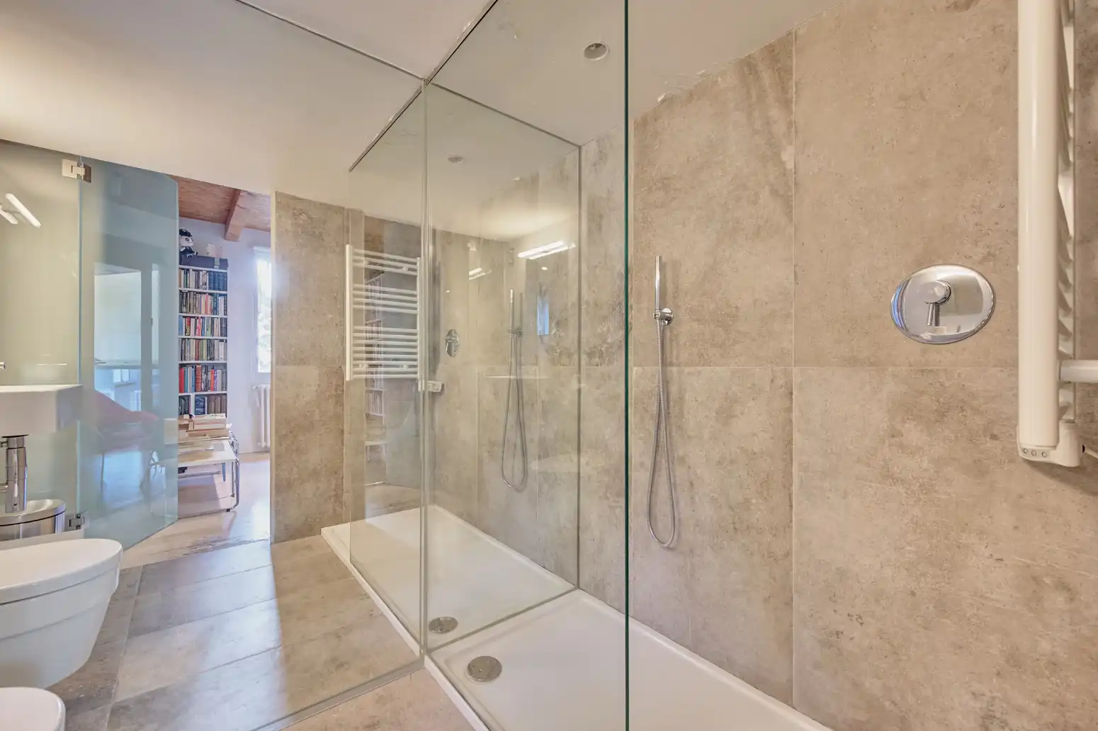 Baño de Casa adosada en venta en  Pamplona / Iruña con Calefacción, Jardín privado y Parquet
