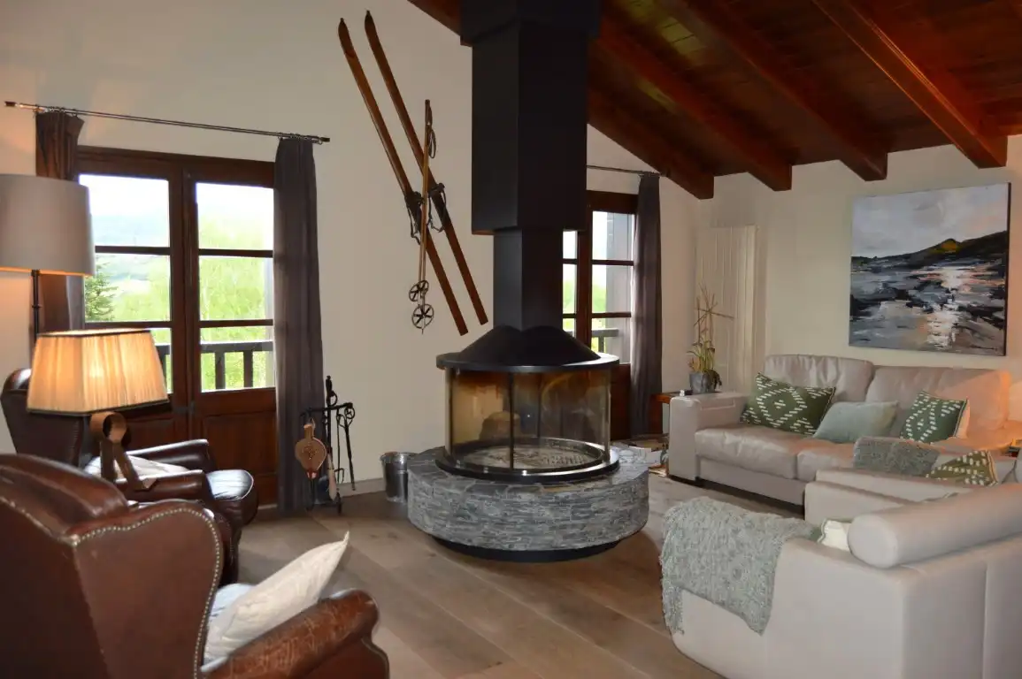 Sala de estar de Casa o chalet de alquiler en Prullans con Jardín privado, Parquet y Terraza