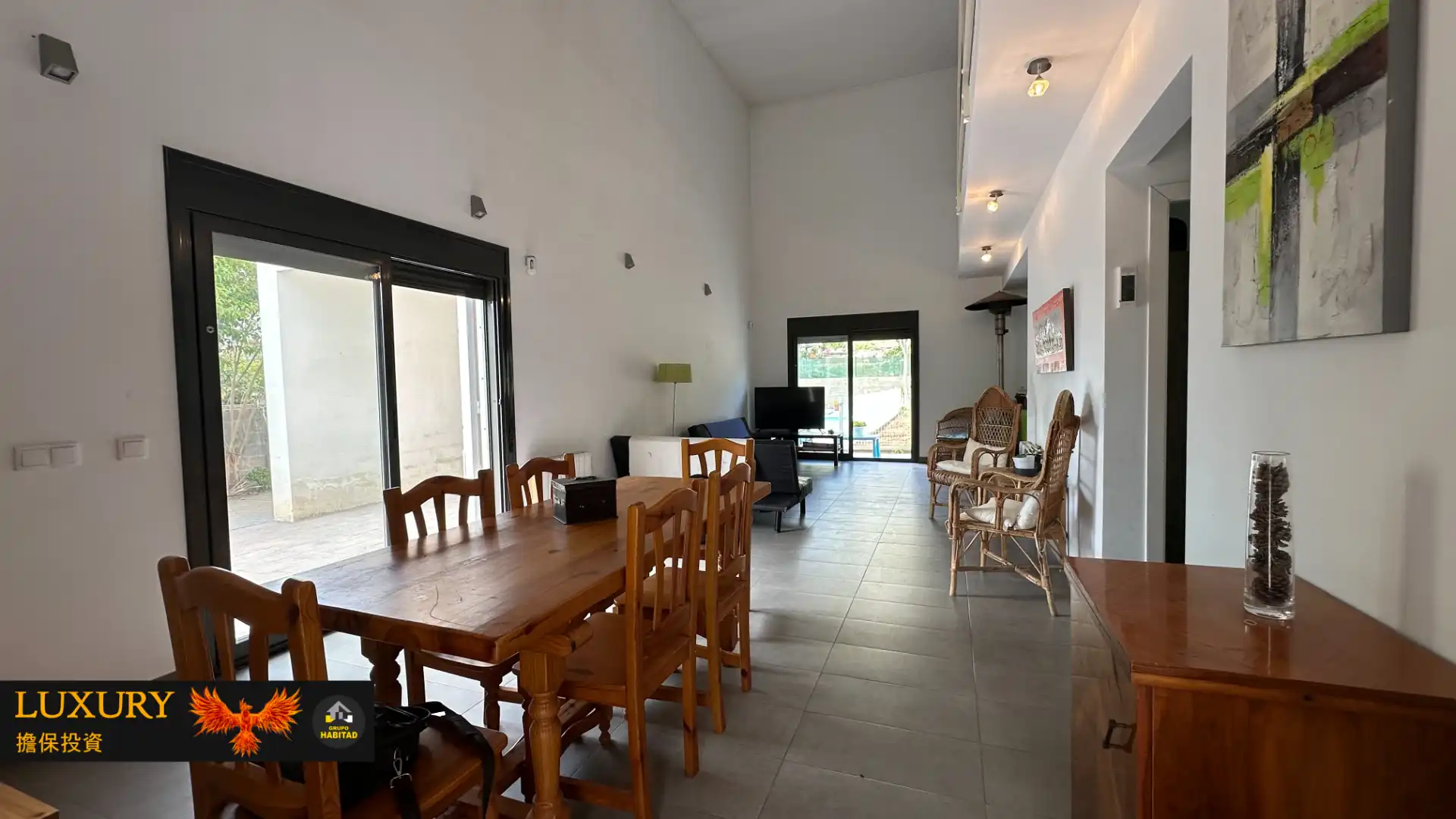 Wohnzimmer von Haus oder Chalet zum Verkauf in Cunit mit Heizung, Privatgarten und Schwimmbad