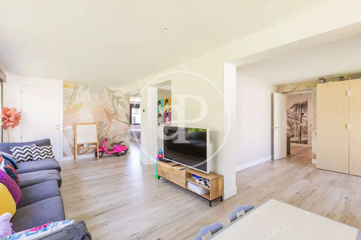 Wohnzimmer von Haus oder Chalet zum Verkauf in Pozuelo de Alarcón mit Klimaanlage, Heizung und Privatgarten