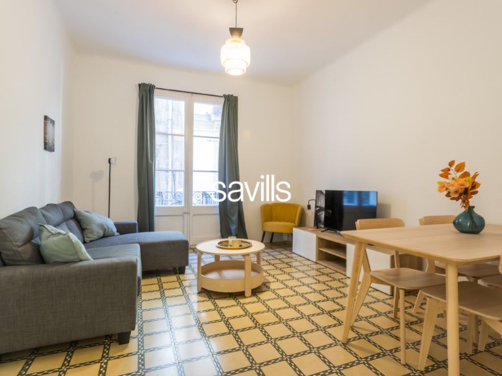 Sala d'estar de Apartament en venda en  Barcelona Capital amb Balcó