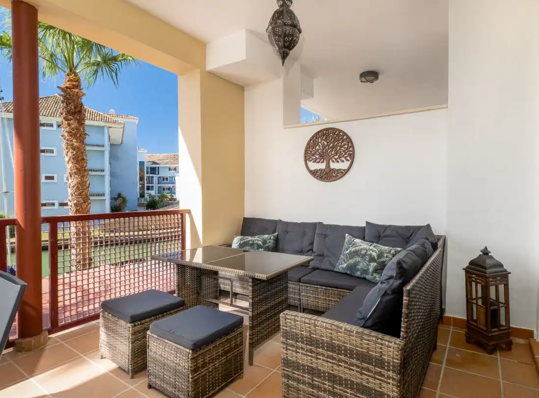 Terrace of Flat for rent in Sotogrande  with Air Conditioner, Heating and Terrace