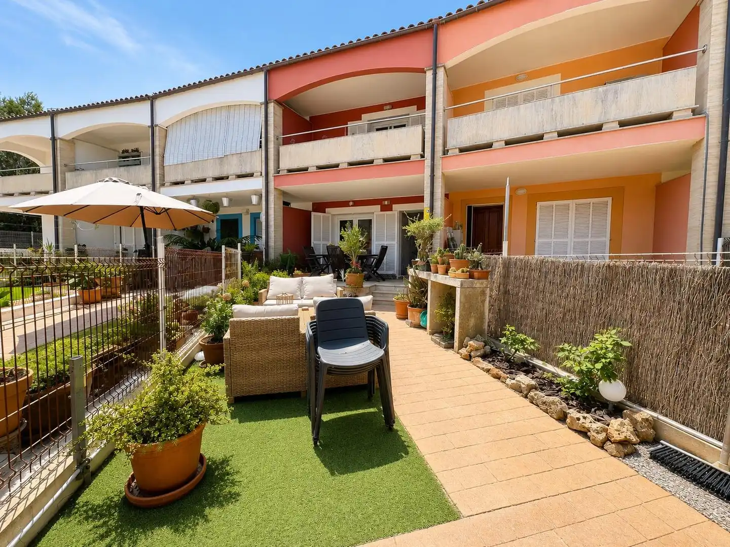 Terrassa de Casa adosada en venda en Santa Margalida amb Aire condicionat, Jardí privat i Terrassa