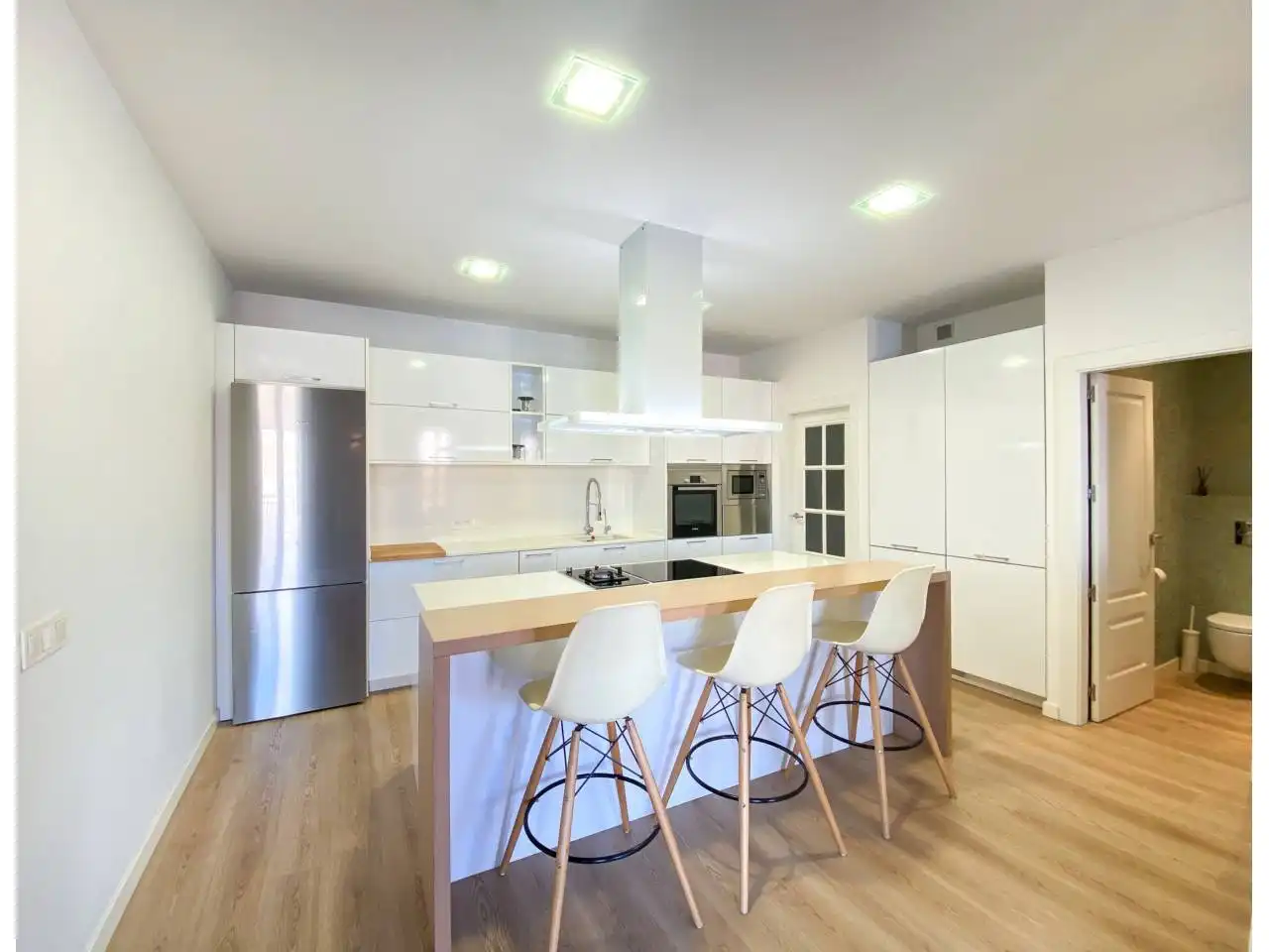 Cocina de Piso de alquiler en  Palma de Mallorca con Aire acondicionado, Calefacción y Parquet