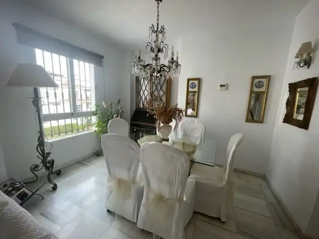 Dining room of Attic for rent in Marbella  with Air Conditioner, Terrace and Furnished